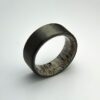 Online Sale: Ring - Carbon Fiber Ring with Elk antler liner, Men's Wedding Band