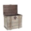 Online Sale: Storage Trunk Chest Coffee End Table Medium White Washed Rustic Decorative Wood