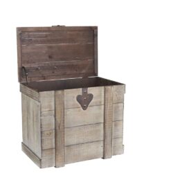 Buy Best Storage Trunk Chest Coffee End Table Medium White Washed Rustic Decorative Wood