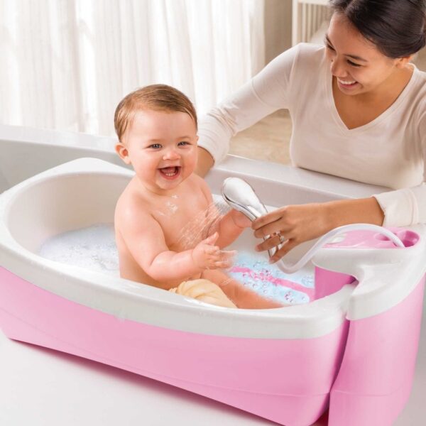 Buy Best Summer Infant Lil Luxuries Whirlpool Bubbling Spa and Shower Baby Bath Tub Pink