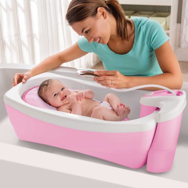Buy Best Summer Infant Lil Luxuries Whirlpool Bubbling Spa and Shower Baby Bath Tub Pink