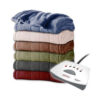 Buy Best Sunbeam Fleece Electric Heated Blanket King Queen Full Twin ASSORTED Colors NEW