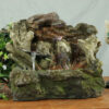 Buy Best Sunnydaze Aged Tree Trunk Tabletop Fountain with LED Lights 10.5 Inch Tall
