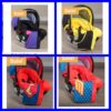 Online Sale: Superheroes Whole Caboodle Carseat Canopy 5 piece Set Baby Infant Car Seat