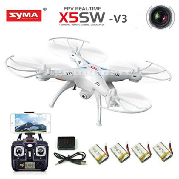 Buy Best Syma X5SW-V3 Wifi FPV RC Drone Quadcopter 2.4Ghz 6-Axis Gyro with Headless Mode