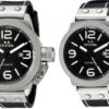 Online Sale: TW Steel Men's Canteen Automatic Black Dial Black Leather Watch - Choice of Size
