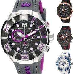 Buy Best Technomarine Men's Black Reef 500M Chronograph 45mm Watch - Choice of Color