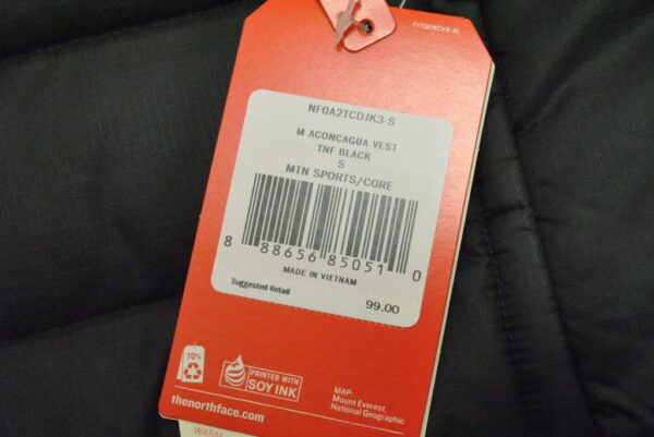 Online Sale: The North Face Men's Aconcagua Vest in TNF Black  550 Fill Down Sz S-XL NEW
