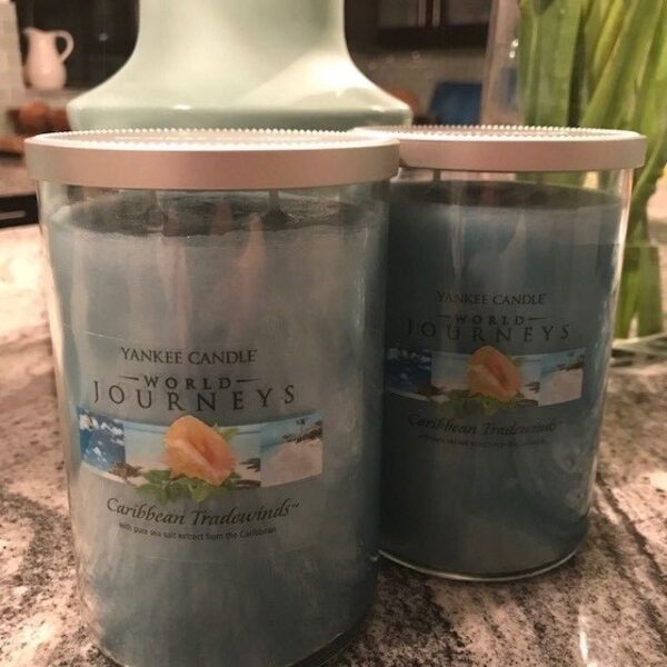 Buy Best Yankee Candle Caribbean Tradewinds Pair of Jars - RARE RETIRED SCENT