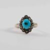 Buy Best You are a Queen with Royal Persian Turquoise Ring Sterling Silver Black Crystals