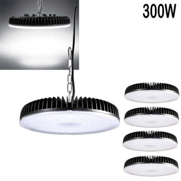 Online Sale: 5X 300W LED High Low Bay Light Commercial Warehouse Gym Factory Shed Lighting