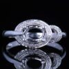 Buy Best 5x7mm Oval Silver Engagement Wedding Semi Mount Ring Cute Diamonds Fine Jewelry