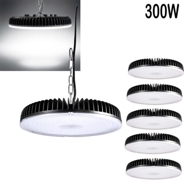 Online Sale: 6X 300W LED High Low Bay Light Commercial Warehouse Gym Factory Shed Lighting