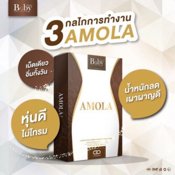 Online Sale: 9 x Amola Supplement Weight Loss Control 10 Capsules for 3 months/ BabyThailand