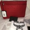 Buy Best BNWT MCM Klara Leather Crossbody in Viva Red & Silver