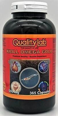 Online Sale: Krill Oil Omega Gold 500 mg 365 Capsules (Made in Canada) PROD250000225