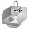 Online Sale: Krowne 12" Wide Space Saver Hand Sink with Side Splashes Compliant, HS-30L
