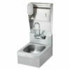 Online Sale: Krowne 12" Wide Space Saver Hand Sink with Soap & Towel Dispenser and P-Trap