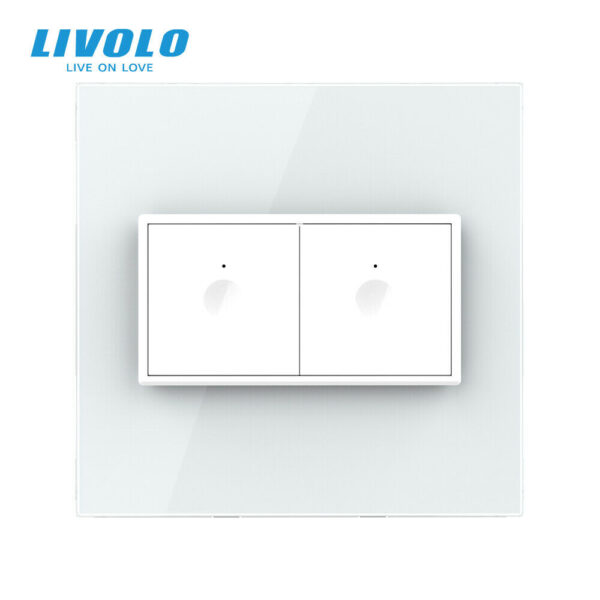 Online Sale: LIVOLO US Standard Zigbee Touch Light Switches Double 1/2gang 1/2way