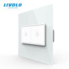 Buy Best LIVOLO US Standard Zigbee Touch Light Switches Double 1/2gang 1/2way