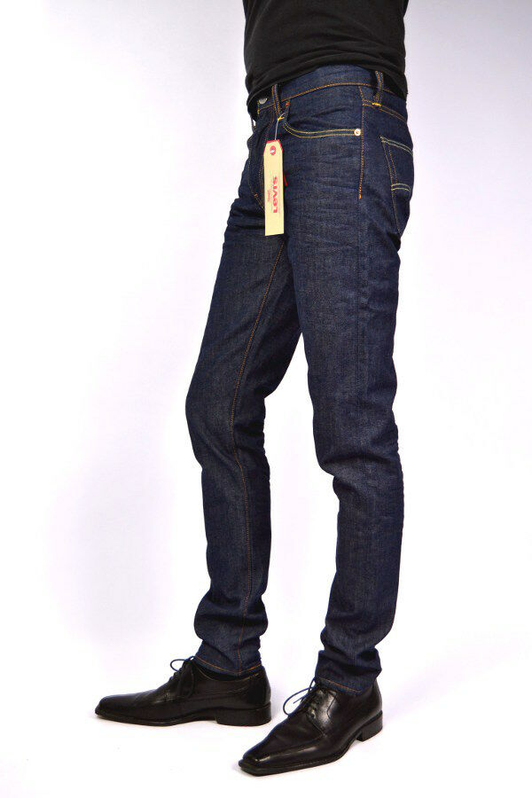 Online Sale: Levi's Jeans 512 Broken Raw Deep Dark Blue Slim Tapered Fit New W33 - L30 L34