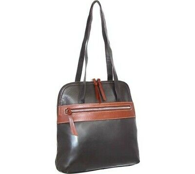 Online Sale: Nino Bossi Women's   Carina Leather Convertible Tote Backpack Chocolate Size