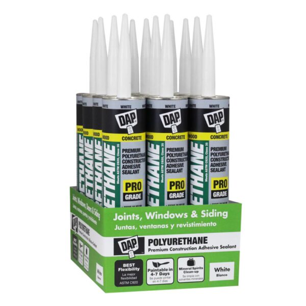 Buy Best Polyurethane 10.1 Oz. White Premium Construction Adhesive Sealant (12-Pack)