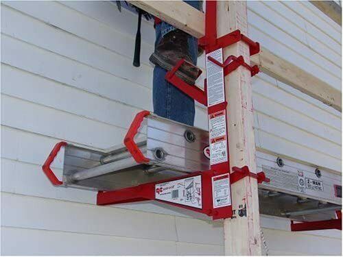 Online Sale: Red Steel Pump Jack Double Lock Portable Scaffolding Construction Foot Operated
