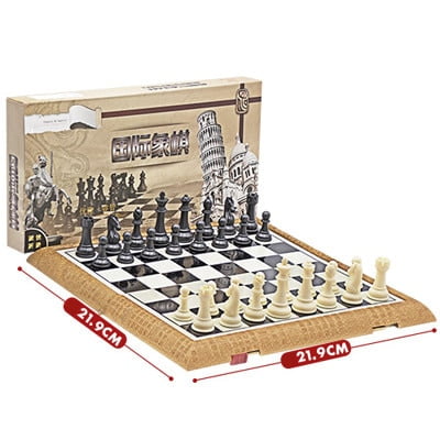 Online Sale: 2021 High Quality Portable Travel Chess Set Plastic Chess Game Magnetic Chess Pieces Folding Chessboard As Child Gift Toy Board Games