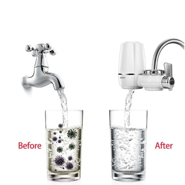 Online Sale: Tap Water Purifier Clean Kitchen Faucet Washable Ceramic Percolator Water Filter Filtro Rust Bacteria Removal Replacement Filter