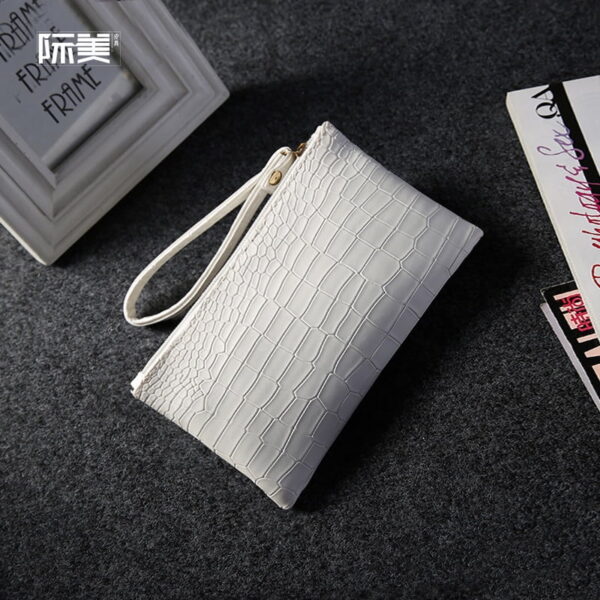Online Sale: 2021 New Summer Clutch Wristlets PU Leather Women Coin Purse Shopping Handbags Ladies Envelope Cell Phone Hand Bag Pink White