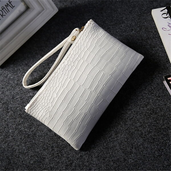Online Sale: 2021 New Summer Clutch Wristlets PU Leather Women Coin Purse Shopping Handbags Ladies Envelope Cell Phone Hand Bag Pink White
