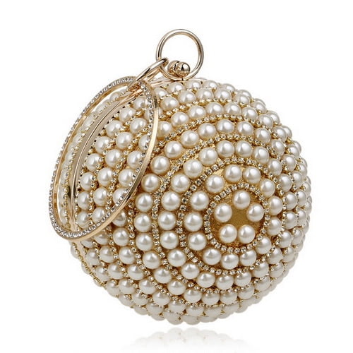 Online Sale: Ball Diamond Tassel Women Party Metal Crystal Clutches Evening  Wedding Bag Bridal Shoulder Handbag Wristlets Clutch