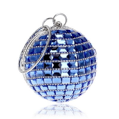 Online Sale: Ball Diamond Tassel Women Party Metal Crystal Clutches Evening  Wedding Bag Bridal Shoulder Handbag Wristlets Clutch