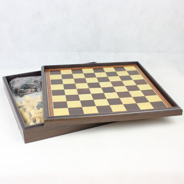 Online Sale: New Hot High Quality Board Games Wooden Chess Set Box Wooden Table Natural Green Paint Desktop 310*310*53mm qenueson