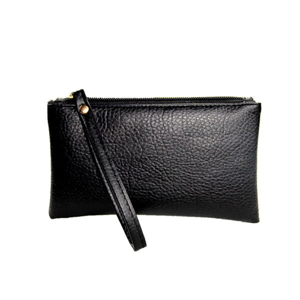 2021 Solid Simple Men Women Wallets PU Leather Bag Zipper Clutch Coin Purse Phone Wristlet Portable Handbag for Party Shopping