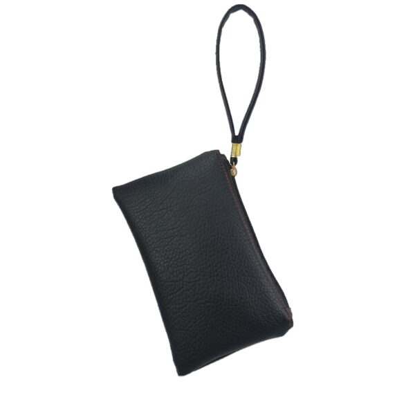 Online Sale: 2021 New Fashion Solid Men Women Key Wallet PU Leather Handy Bag Zipper Clutch Coin Purse Phone Holder Mini Wristlet Handbag
