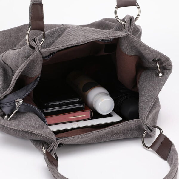 New Fashion Canvas Women Bags Shopping Vintage Women Handbags Large Capacity Women's Shoulder Bag High Quality Casual Tote Bag
