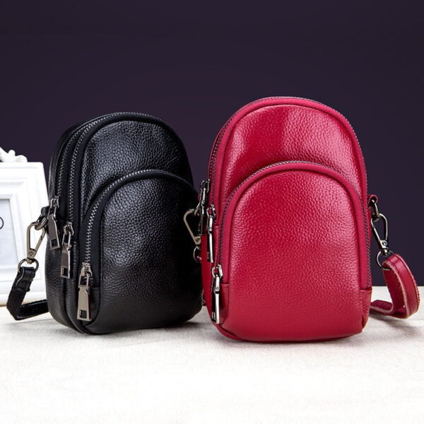 Famous Brand Small Flap Cow Leather Women Crossbody Bags Fashion Design Women Shoulder Bags Ladies Handbags Ladies Phone Pocket