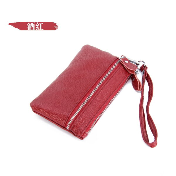 Online Sale: Handbag for Women Genuine Leather Key Case Lichee Pattern Cellphone Pouch Clutch 2020 New Wrist Strap Wallet Female Day Clutches