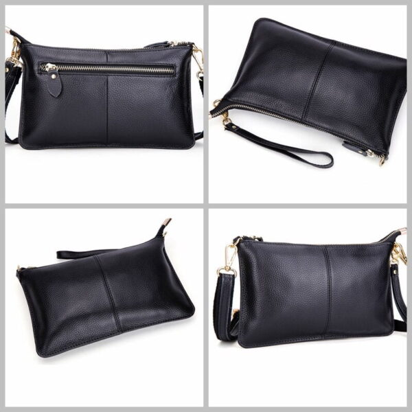 Online Sale: 2021 Women Wallets Genuine Leather crossbody bag Female Zipper Clutch Coin Purse Ladies portable handbag for parties