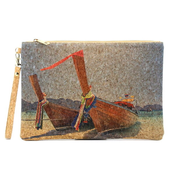 Online Sale: Natural Portugal Cork Handbag Cork Clutch Sea Beach Boat Bags Wooden Purse