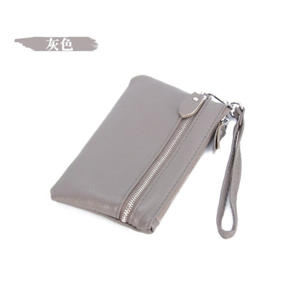 Online Sale: Handbag for Women Genuine Leather Key Case Lichee Pattern Cellphone Pouch Clutch 2020 New Wrist Strap Wallet Female Day Clutches